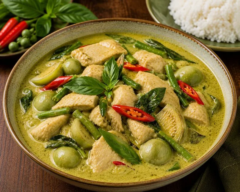 Зелёный карри — тайское блюдо